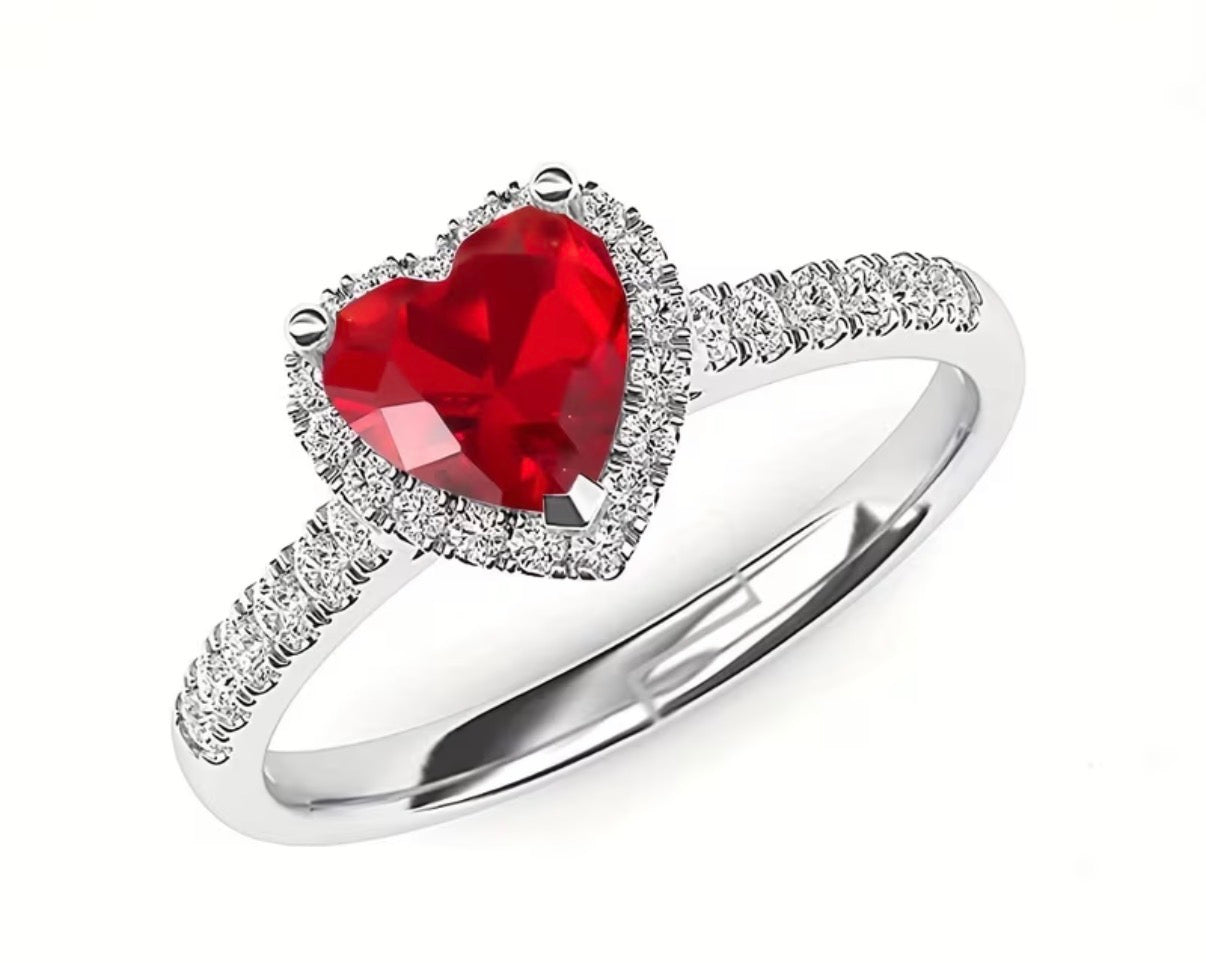 Adjustable Heart Ring