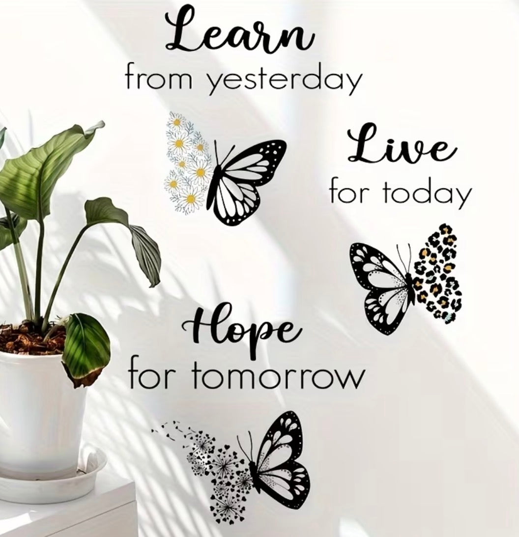 Inspirational Self Adhesive Wall Stickers