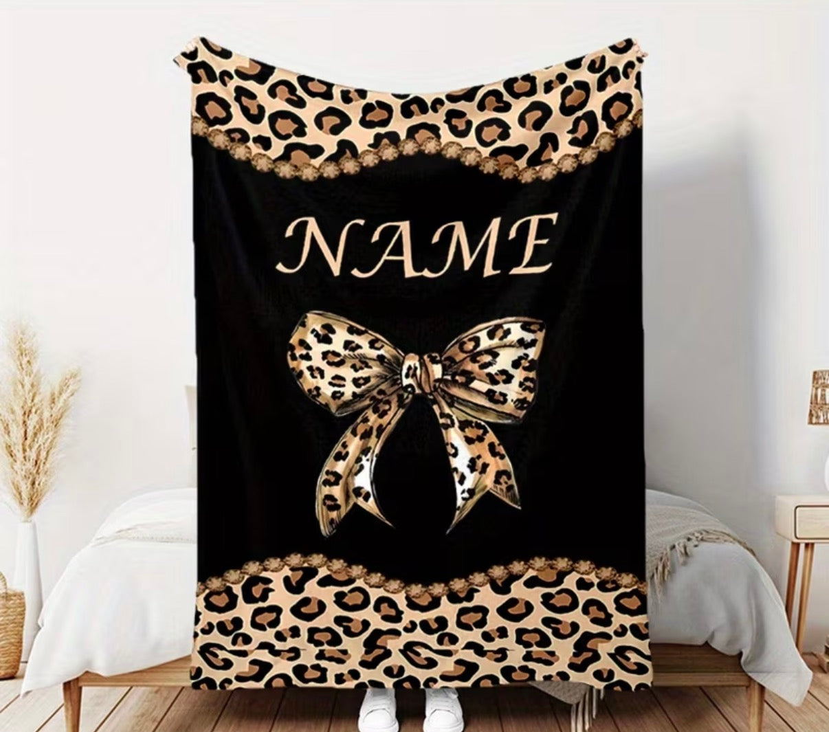 Personalised Bow Blanket