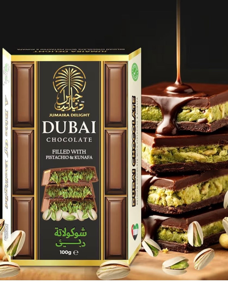 Dubai chocolate kunafa & pistachio