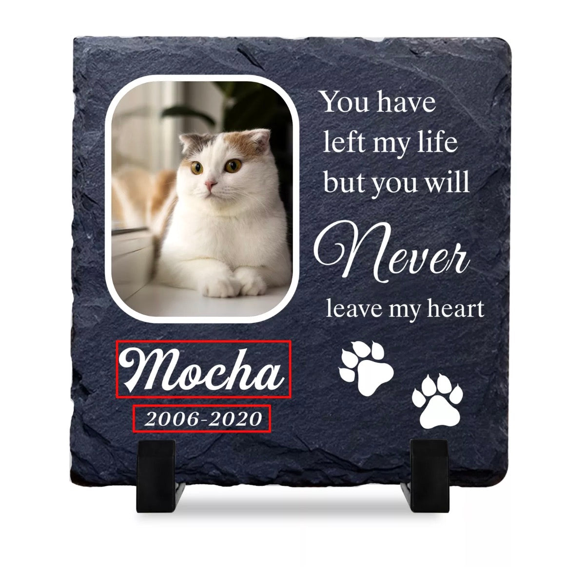 Pet Memorial Personalised Plaque