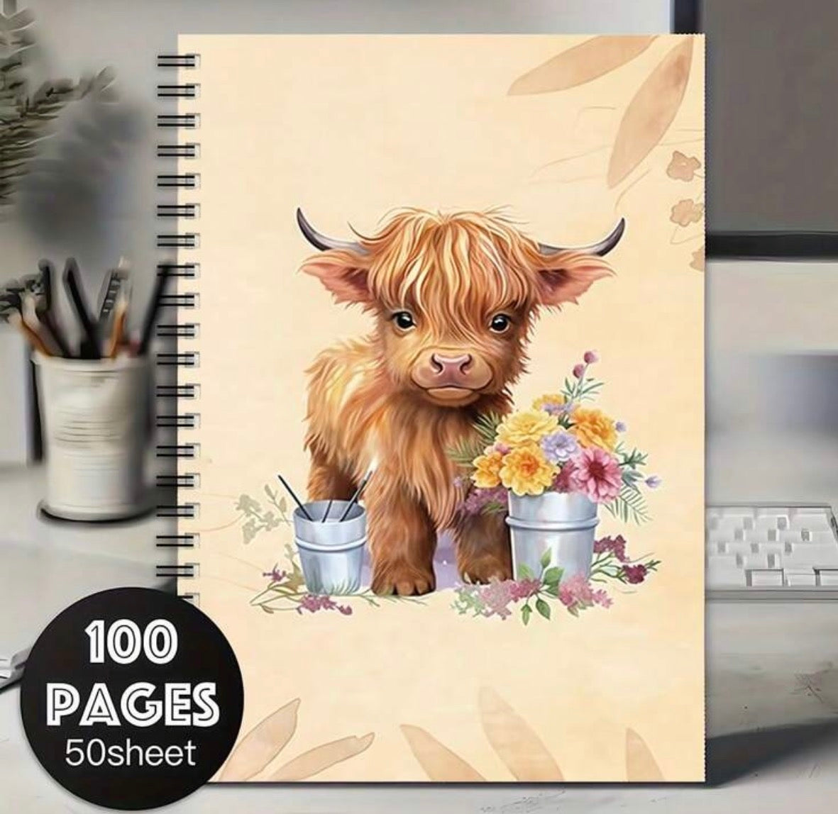 Highland Cow Notebook