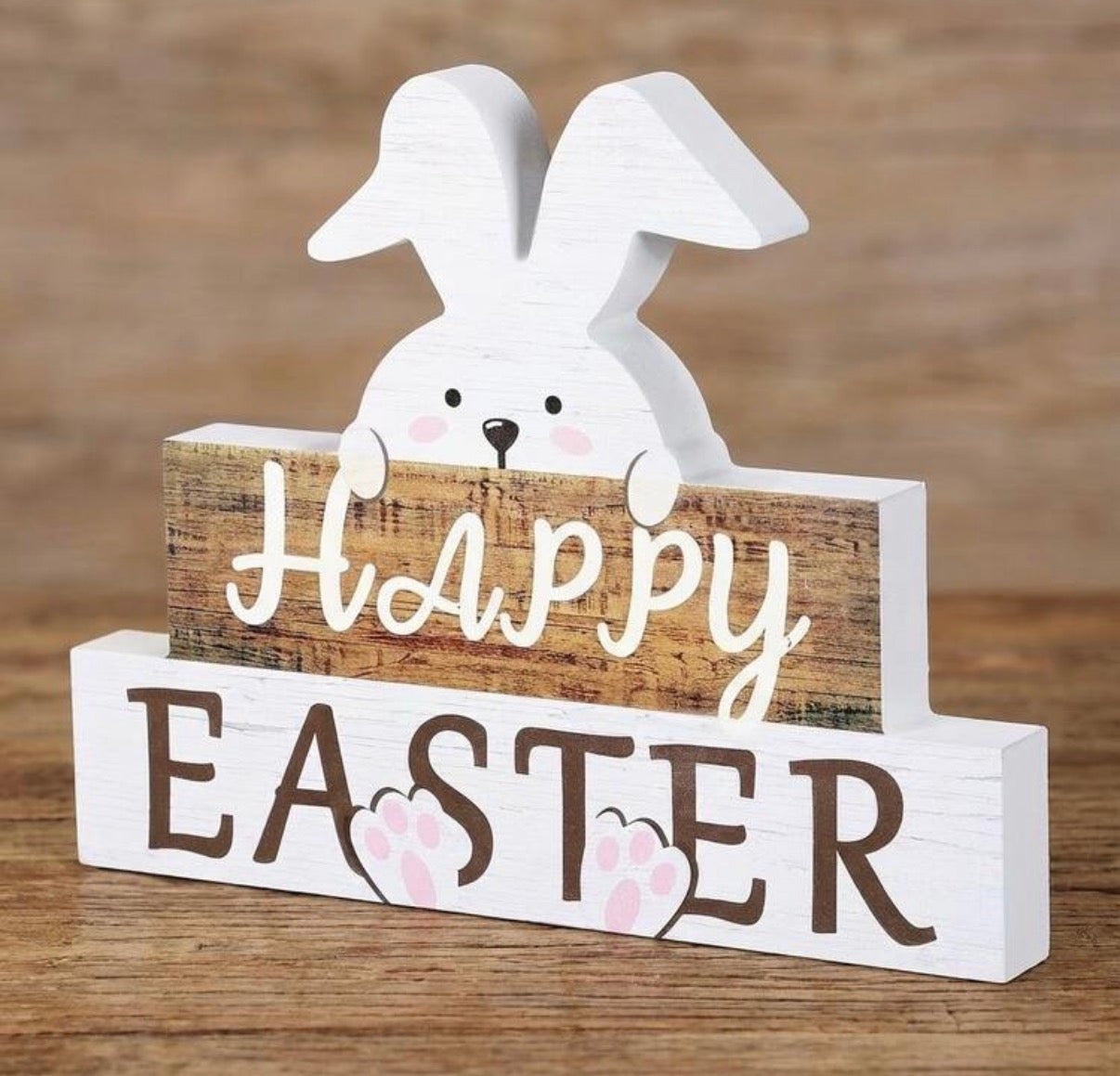 Happy Easter Wooden Sign