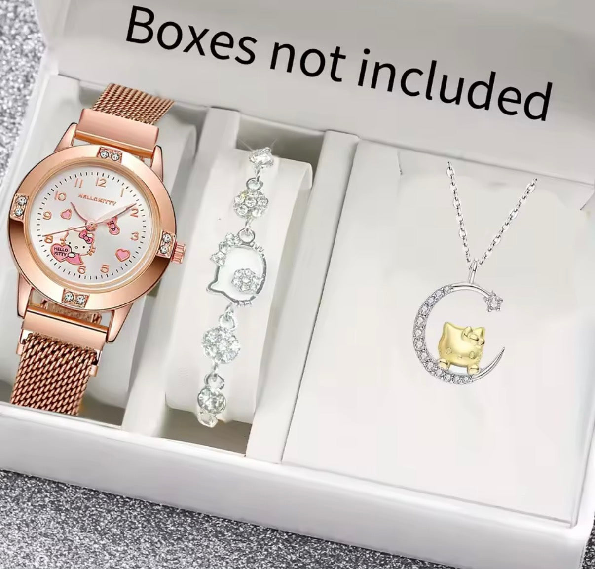 3pc Kitty Watch Set