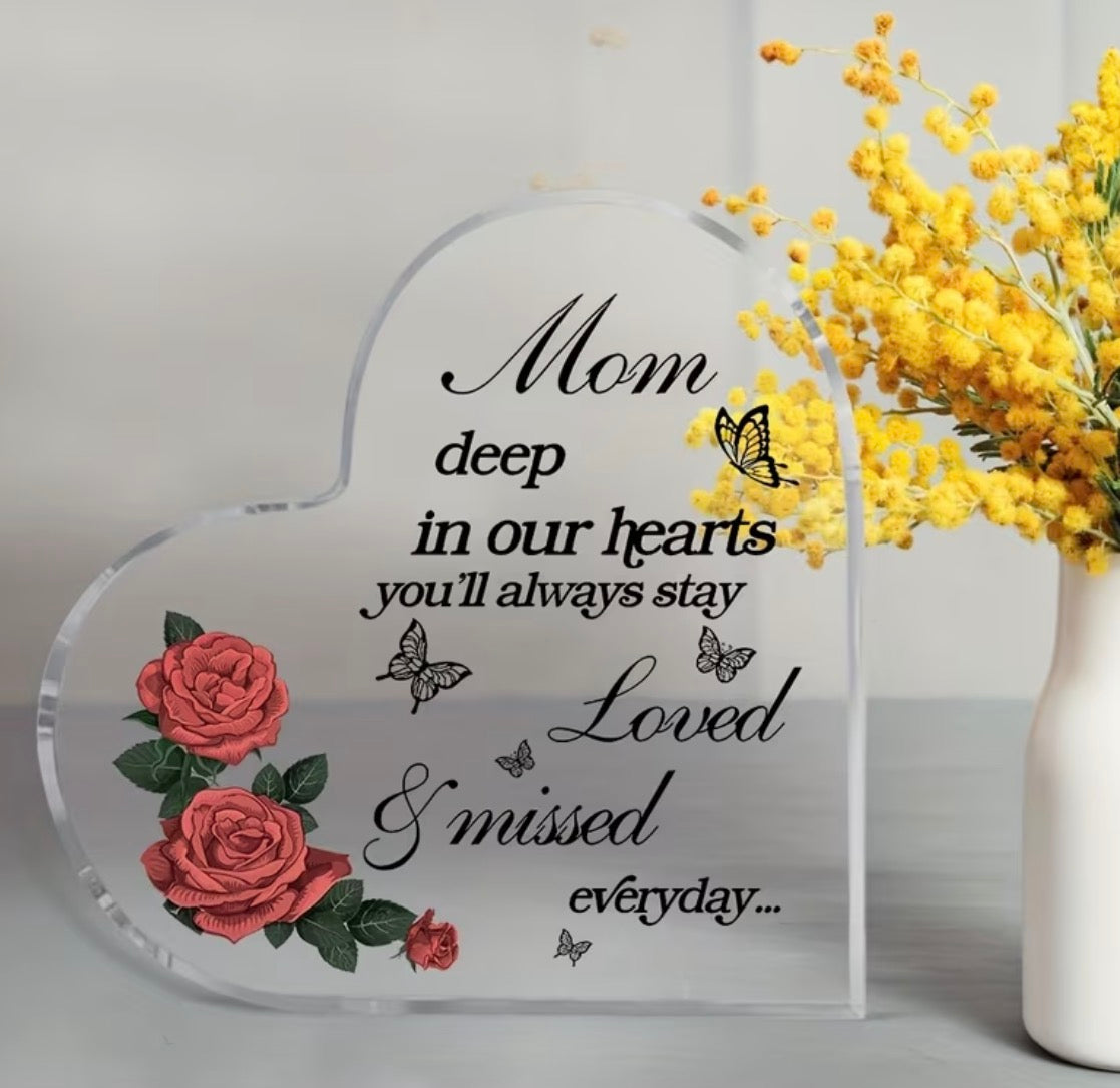 Mom Memorial Plaque