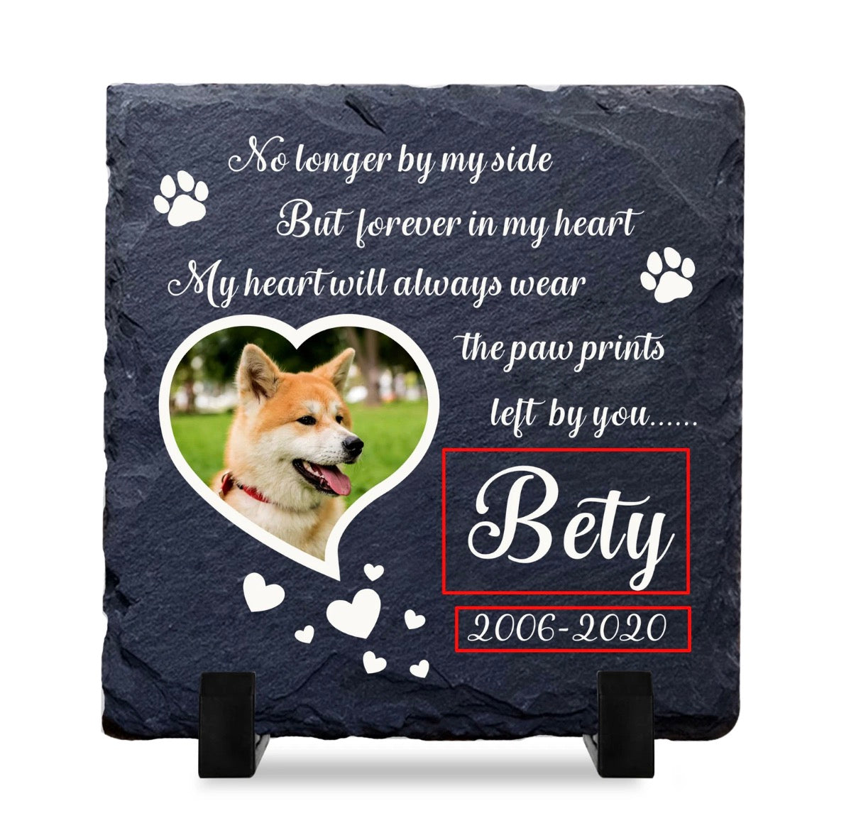 Pet Memorial Personalised Plaque