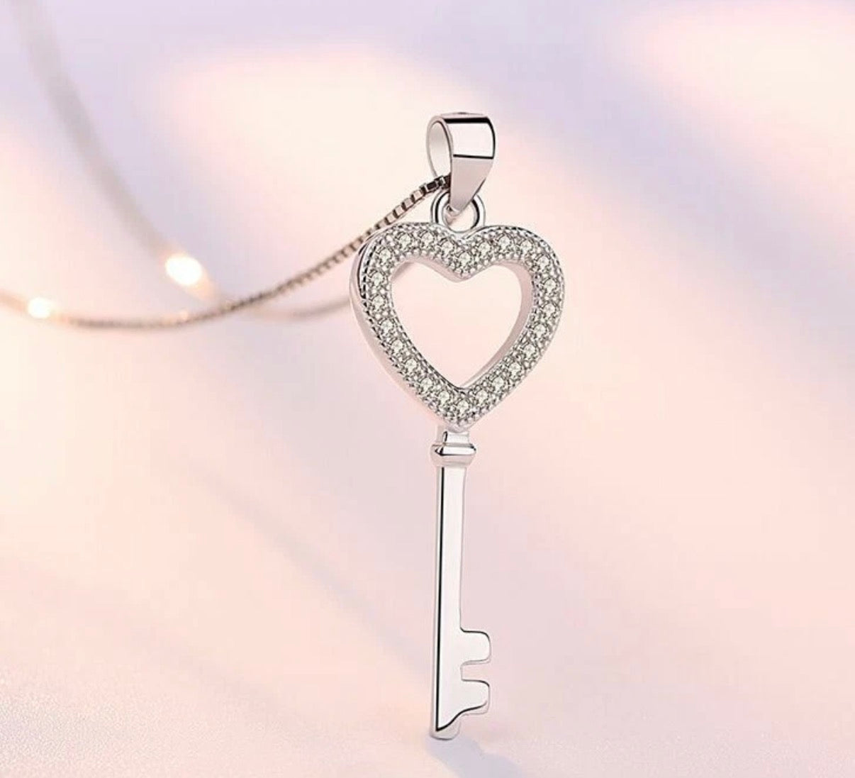 Heart Key Shaped Necklace
