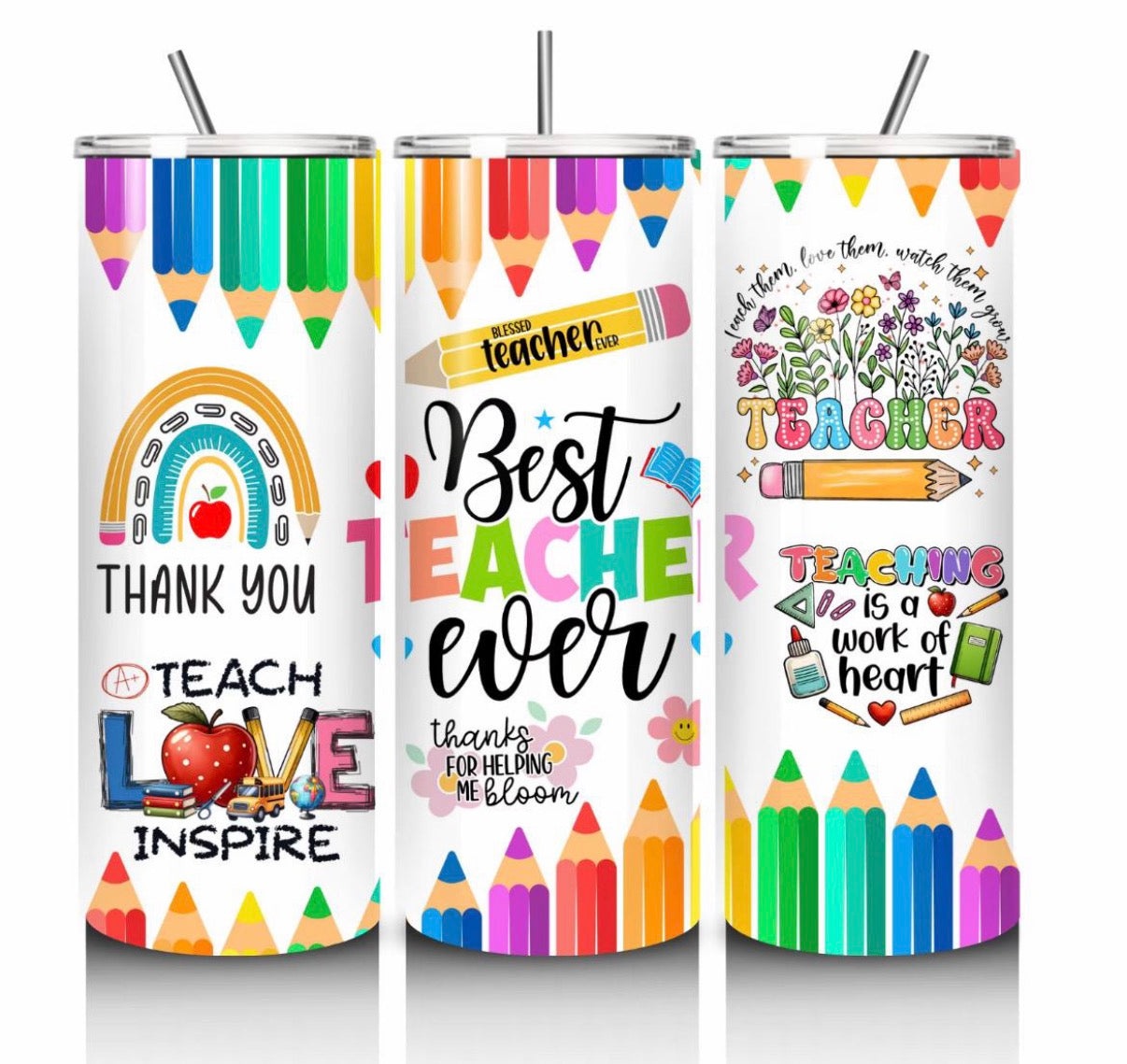 20oz Stainless Steel Tumbler - Teacher