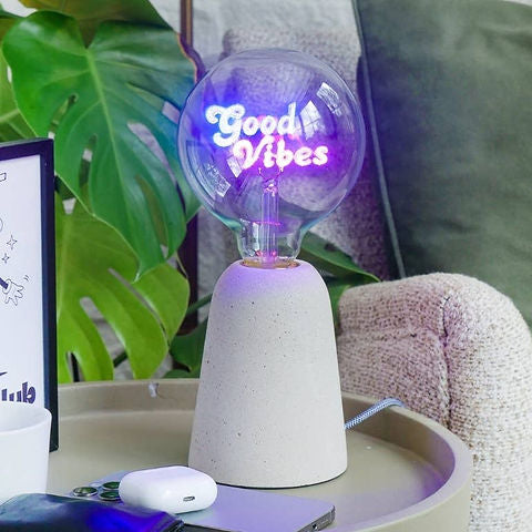 Led Text Light Bulbs- Screw Down