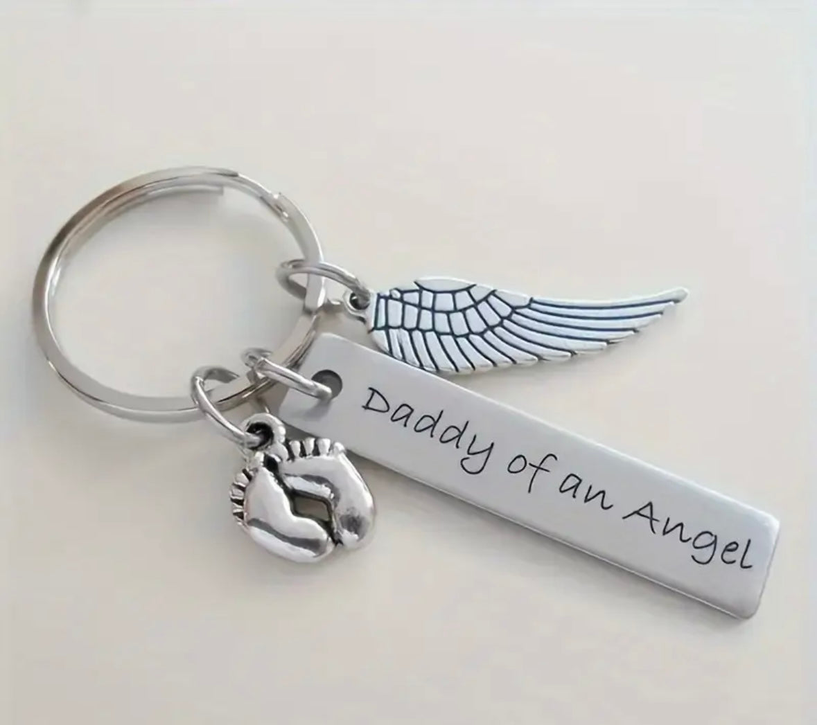 Daddy of an angel keyring