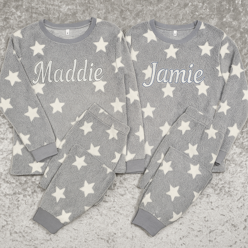 Grey Star Personalised Pj's