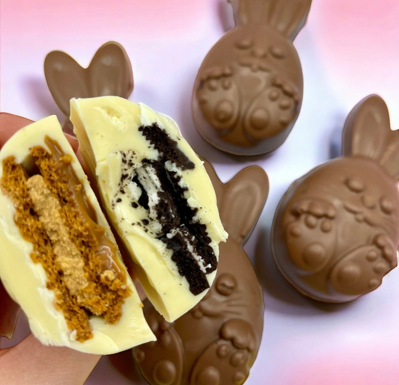 Stuffed Chocolate Easter Bunny