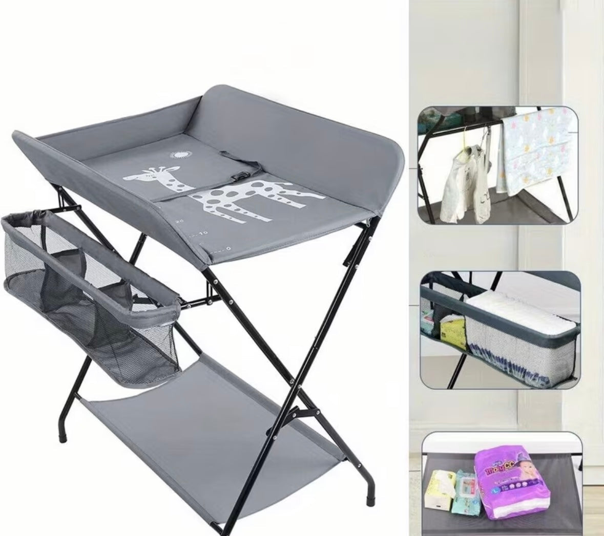 Folding Table with storage organiser