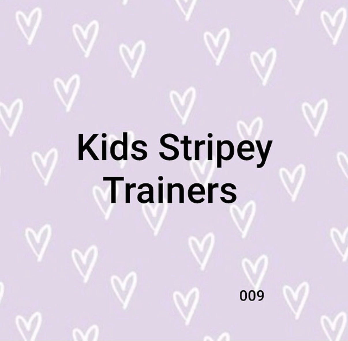 Kids Stripey Trainers 009