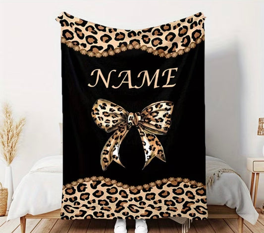 Personalised Bow Blanket