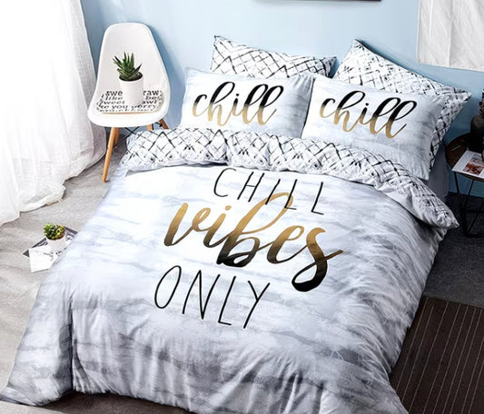 Chill vibes only bedding set