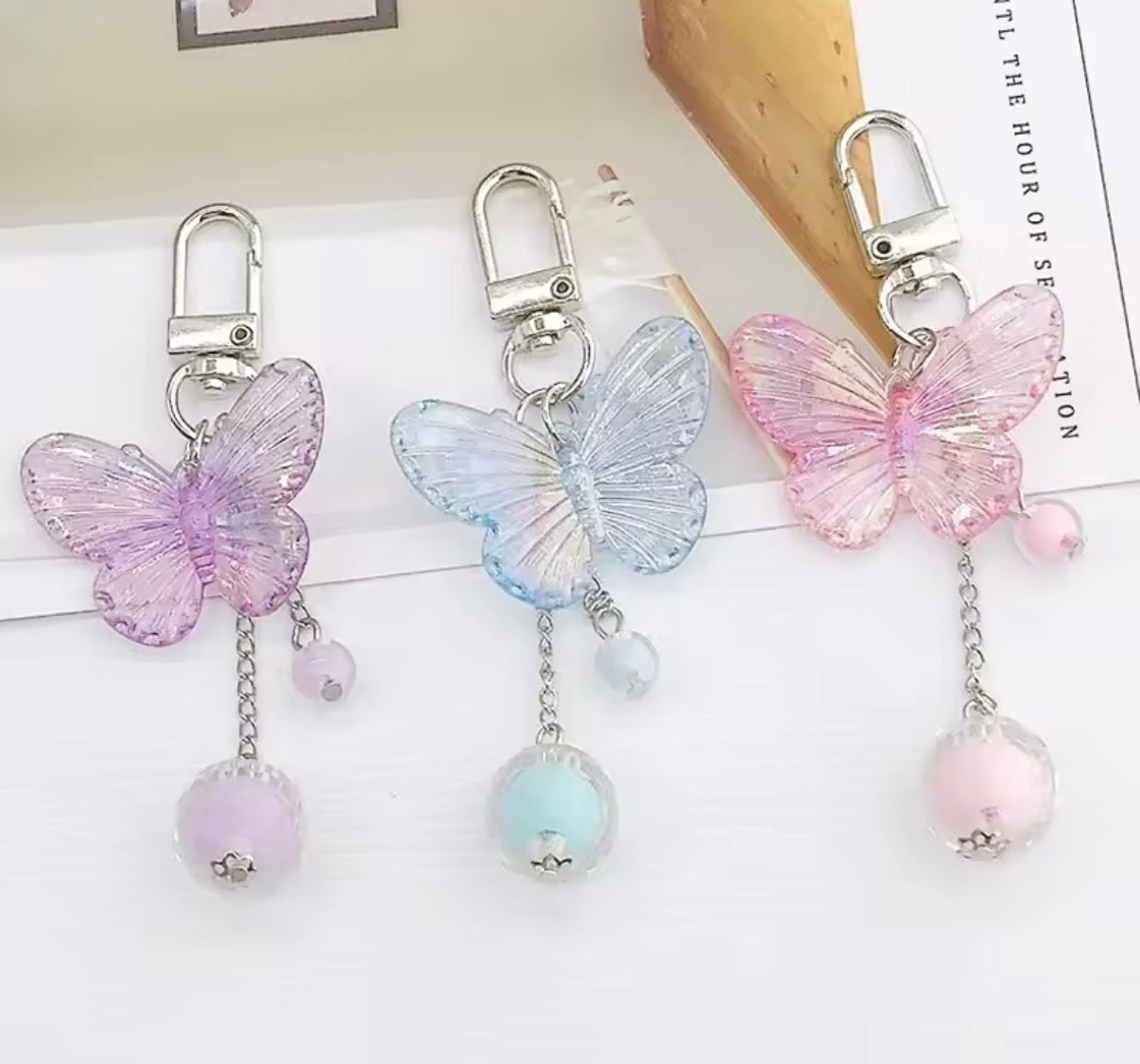 Butterfly Keyring