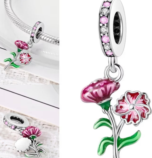 Carnation charm