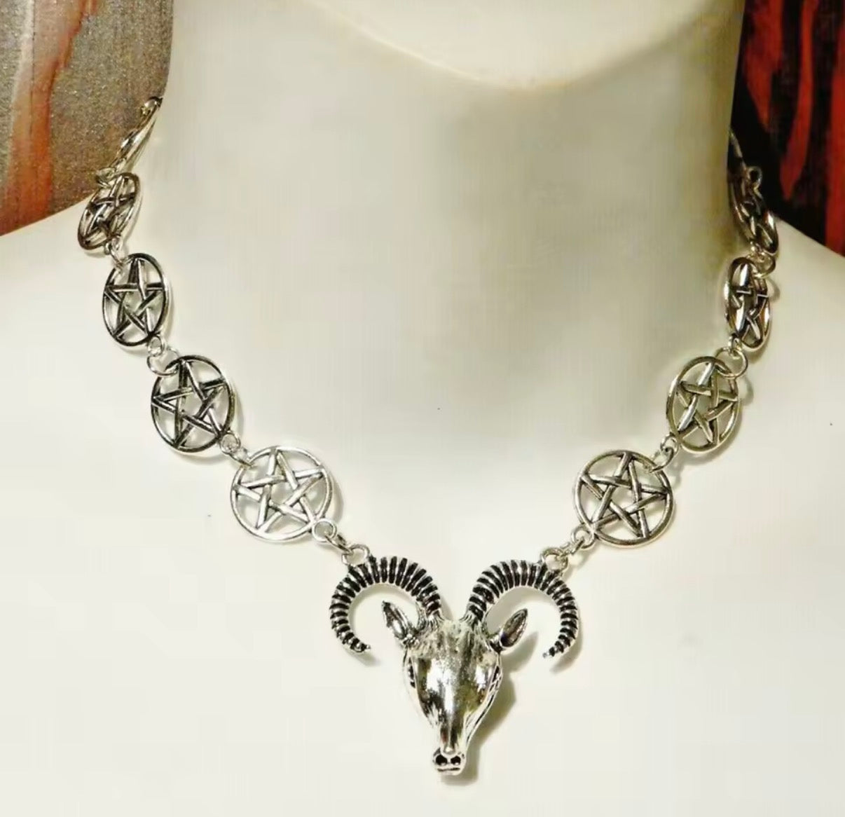 Goat Head Choker Necklace