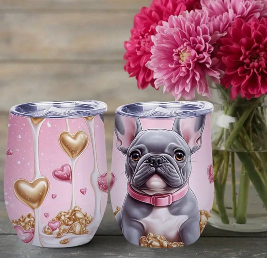 12oz Frenchie Tumbler