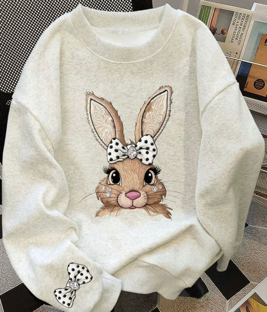 Women’s vintage bunny print jumper