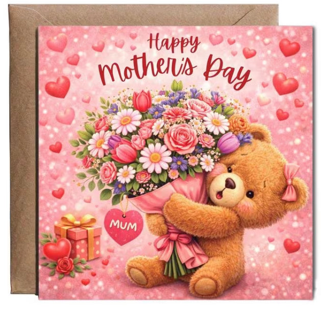 Mother’s Day teddy bear card