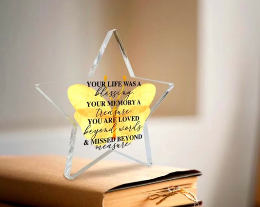 Memorial Star Plaque