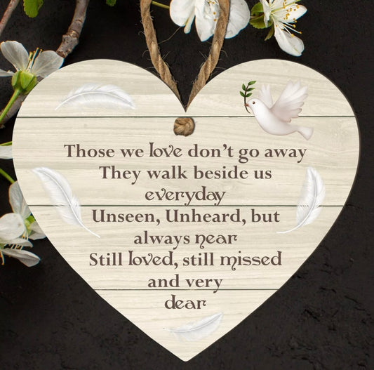 Memorial Heart Plaque