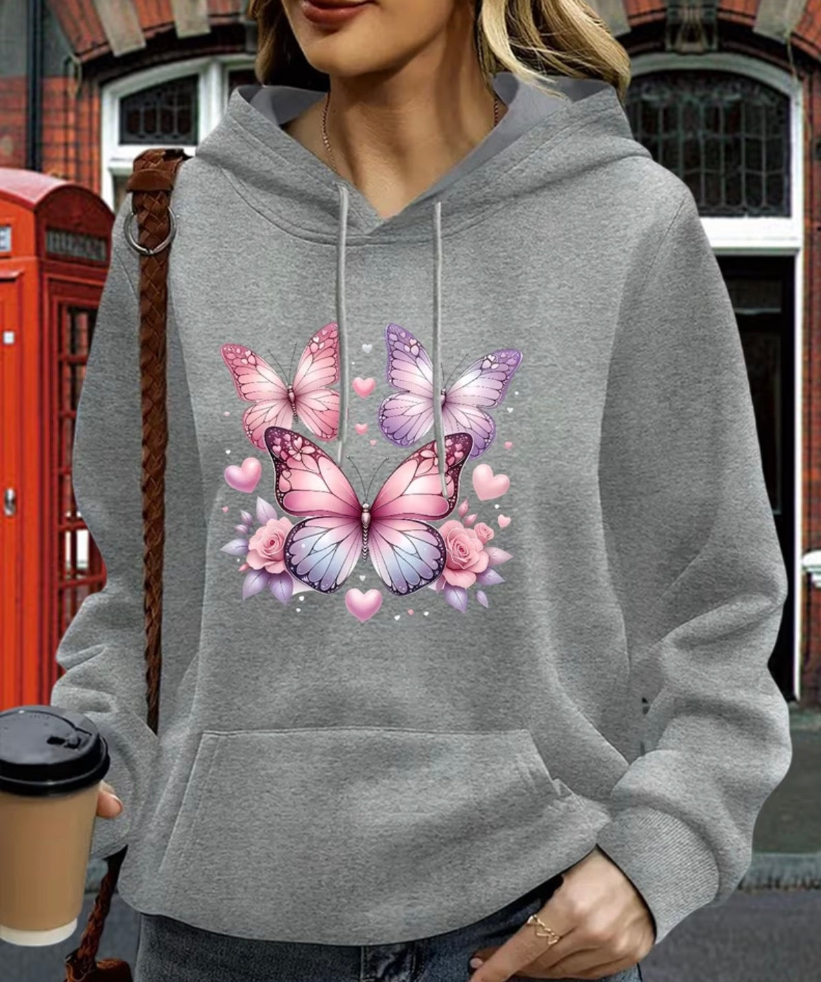 Ladies Butterfly Hoody