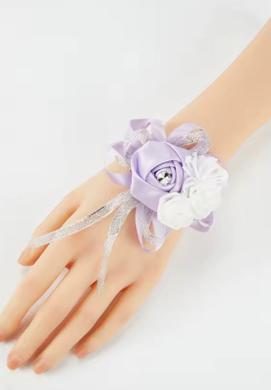 Wedding Lilac Bracelet Artificial Flowers
