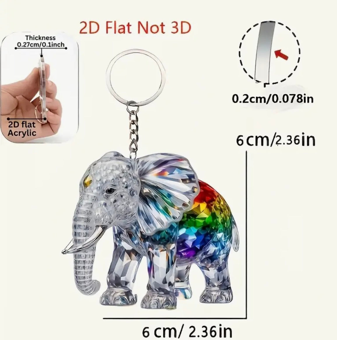 Elephant Keyring