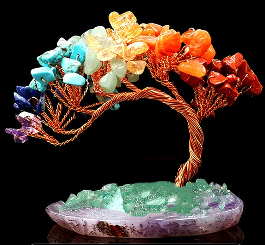 Rainbow crystal tree