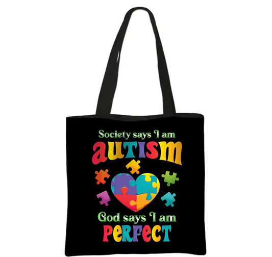 Autism awareness bag