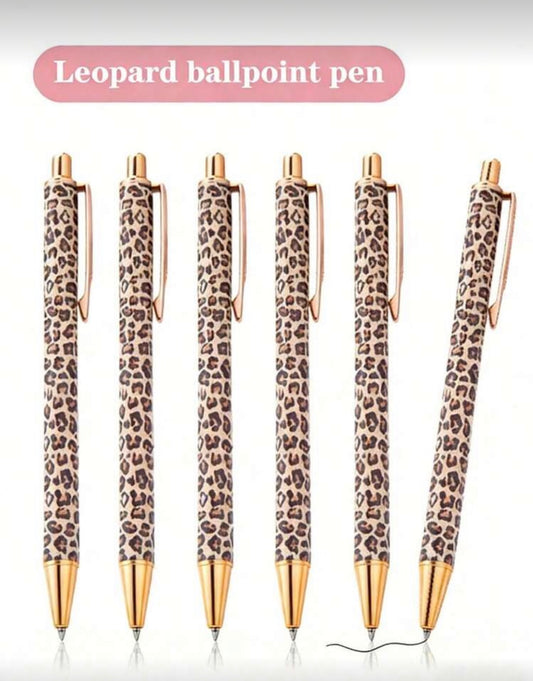 3pc Leopard print pens