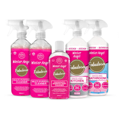 Fabulosa Winter Angel Mini Cleaning Bundle 5 Piece