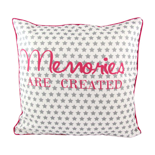 Memories Are Created Quote Cushion