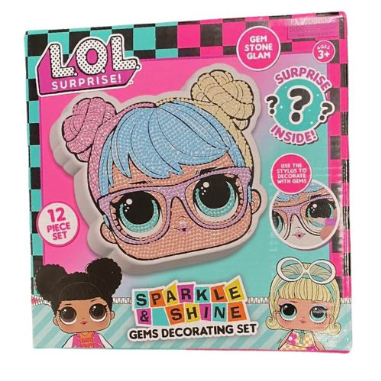 L.O.L Surprise Sparkle & Shine Gems Decorating Set 12 Pieces