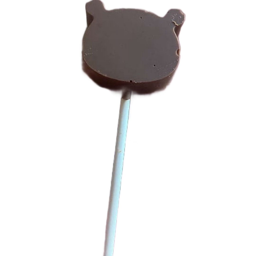 3D Bear Chocolate Lolly