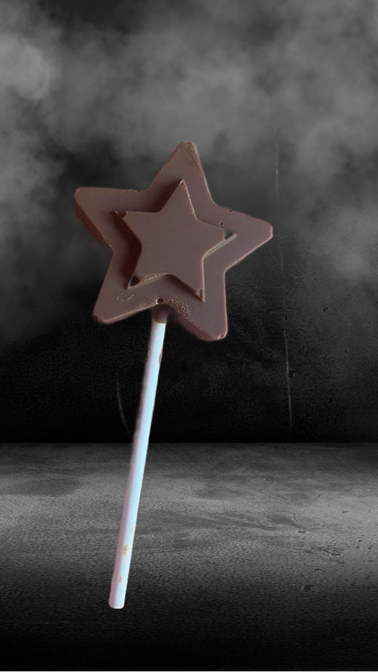 3D Star Chocolate Lolly