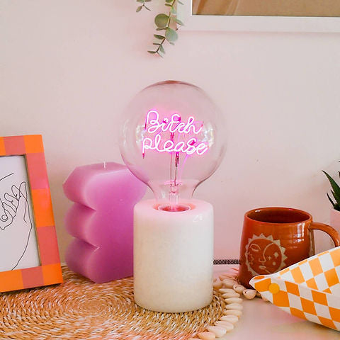 Led Text Light Bulbs- Screw Down