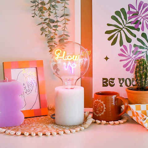 Led Text Light Bulbs- Screw Down