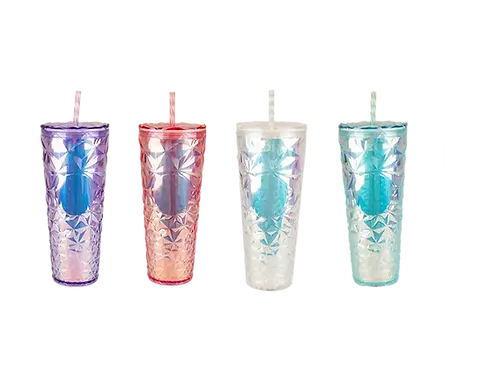 Personalised 710 Crystal effect cup and straw