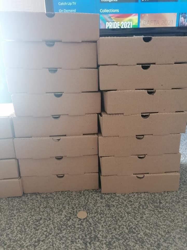 Sweet Filled Pizza Box