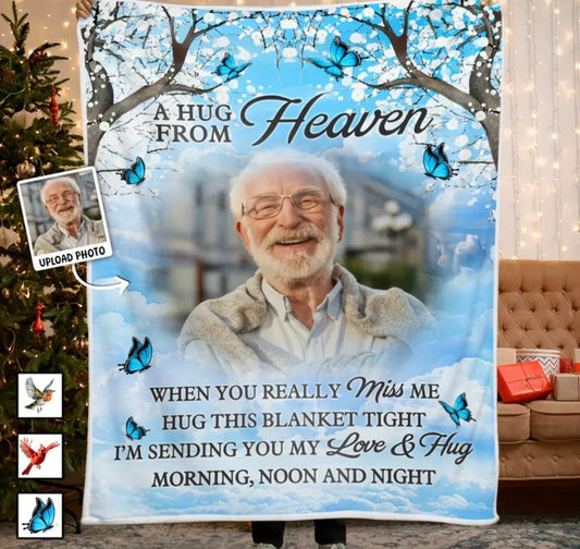 Heaven Memorial Own Photo Blanket