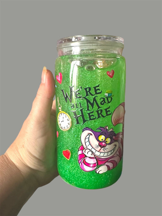 Printed Snow Globe Cup - Alice Cat