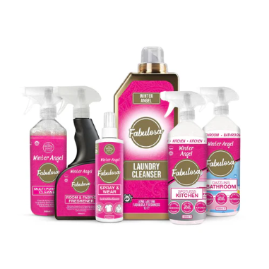 Fabulosa Trending Winter Angel Household Cleaning Bundle 7 Piece