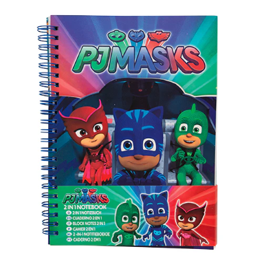 PJ Masks Official 2-In-1 Shaped A5 Notebook