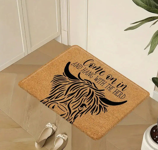 Highland Cow Door Mat